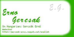 erno gercsak business card